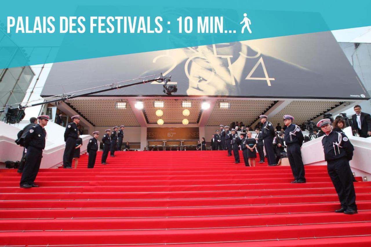 Duplex : Plage 300M, Clim, Netflix Cannes Exteriér fotografie